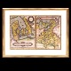 Karte über 
Dänemark von 
Ortelius 
herausgegeben 
1584
Masse mit 
Rahmen: 50x64cm