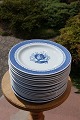 Trankebar Danish faience porcelain, dinner plates 22.5cm 