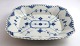 Royal Copenhagen. Blue fluted, half lace. Bread tray. Model 1143. Length 26 cm. 
Width 22 cm. (1 quality).