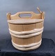 Round wooden Tejne (lunch box), probably from 
Sweden. H 17.5cm - Ö 23cm