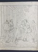 Radering af 
Edvard Sonne - 
Religiøs Scene 
efter Albert 
...