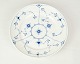 Lunchteller – Porzellan – Blau bemalt – Blau gerillt – ...