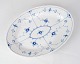 Ovale Schale – Nr. 17 – Porzellan – Blau bemalt – Blau ...
