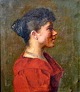 Schütte, Carl 
Laurits Oscar 
(1837 - 1913) 
Dänemark: 
Porträt. Öl auf 
Leinwand. 
Unterzeichnet. 
52 ...
