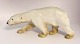 Bing & 
Gründahl. 
Porzellanfigur. 
Stehender 
Eisbär. Modell 
1785. Länge 29 
cm. (2 Wahl)