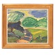 Erik Hoppe, 
1897-1968, Öl 
auf Leinen
Motiv aus 
Søndermarken, 
Kopenhagen
Signiert ...