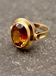 14 carat gold 
ring with 
citrine size 50 
stamped 585 
item no. 612160
