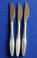 Kongelys dänisch versilbert Besteck, Set von 3 Essmesser 21,5cm