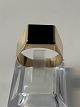 Gold ring with 
Black Onyx 14 
carat
Stamped: HFH 
585
Size: 70.
Nice and ...