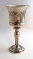 Andreas Kiaer 
Lund, 
Silkeborg. 
Silbernes 
Trinkglas 
(830). Höhe 
17,5 cm. 
Hergestellt 
1860-1880