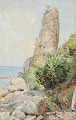 Winther, 
Frederik Julius 
August (1853 - 
1916) Dänemark: 
Eine felsige 
Küste. Öl auf 
Leinwand. ...