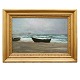 Carl Locher, 
1851-1915, Öl 
auf Holz. Sturm 
am ...