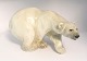 Royal 
Copenhagen. 
Porzellanfigur. 
Stehender 
Eisbär. Modell 
1137. Länge 27 
cm. (2 Wahl)