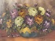 H. Thomsen, 
Flower 
painting, oil 
on canvas, 
Dimensions with 
frame 74x54cm