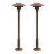 Ein Paar 
patinierte 
Gartenlampen 
von Poul 
Henningsen, ...