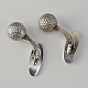 Golf bold 
manchetknapper 
i sterling sølv
Nr 132
Producent 
Georg Jensen
Stemplet 925S, 
...