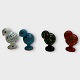Eigenbrod 
Højholm Bogense 
Osterhühner, 
Weiß, Blau, 
Schwarz und 
Rot, 5,5 cm 
hoch, Design 
Mogens ...