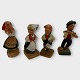 4 
handgeschnitzte 
Holzfiguren aus 
Norwegen, 
Musikanten und 
Tänzer, 
Flötenspieler 
und ...