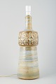 Arne Finne for 
Søholm.
Very large 
ceramic lamp 
with 
period-typical 
pattern.
Glaze in earth 
...