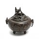 Japanischer 
Weihrauchbrenner 
aus patinierter 
Bronze, um 1900