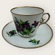 Royal 
Copenhagen, 
kleine 
Kaffeetasse aus 
dünnem 
Porzellan, 
dekoriert mit 
Stiefmutterblumen, 
Nr. ...