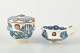 Kähler, DenmarkCreamer and sugar bowl from the Marguerite service, glazed ceramics ...