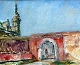 Kielberg, Ole 
(1911 - 1985) 
Dänemark: Rotes 
Tor. Kronborg, 
1966-68. Öl auf 
Hartfaserplatte.
 ...
