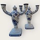 Royal 
Copenhagen, 
Aluminia, 
Tranquebar. Ein 
Set aus 
2-armigen 
Kerzenleuchtern, 
Nr. 3037/919, 
ein ...