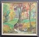 Nicolaisen, 
Peter (1894 - 
1989) Dänemark: 
Ein Bach in 
einem Park. Öl 
auf Leinwand. 
Signiert. 51 
...