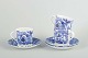 Gefle, "Blå Blomster"3 coffee cups with saucers, ...