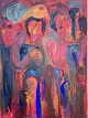 "Moscow" Large, 
beautiful, 
expressive oil 
painting in a 
...