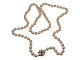Long Akoya 
creme-colored 
pearl necklace 
with 14 carat 
white gold 
pendant with 
blue ...