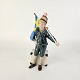 Pontus figur af porcelæn med motiv af en dreng med et svensk flagLimited edition, nummeret ...