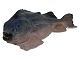 Stor og sjælden Royal Copenhagen fiskefigur, stenbider.2. sortering pga. et par små ...