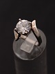 Sterling sølv 
ring med stor 
klar sten 
størrelse 55 
emne nr. 622905