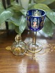 Böhmische 
Kristallkelche 
mit Deckel aus 
Überlaufglas, 
handgeschliffenem 
Bleikristall, 
Emaille ...