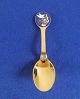 Michelsen Weihnachtslöffel 1985 aus dänisch vergoldet Sterling Silber.