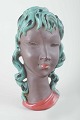 Gino Manca
Ceramic bust, 
mid-20th 
century.
Decorative 
Italian ceramic 
bust of a 
woman’s head 
...