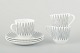 Stig Lindberg 
for Gustavsberg
3 cups and 
saucers 
“Salix”, 
mid-20th 
century.
Faience with 
the ...