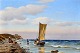 Neumann, Johan 
(1860 - 1940) 
Dänemark: Ein 
Fischerboot ...