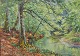 Gyde Petersen, 
Hans (1862 - 
1943) Dänemark: 
Ein Bach, 
Quelle. Öl auf 
Leinwand. 
Signiert. 54 x 
75 ...