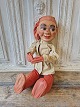 Large old fine shop gnome, the head is made of hand-painted ceramic, arms and legs can be bent. ...