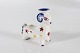 Aluminia Christmas goatFaience candlestick with blue top edgeby Kaj Lange in ...