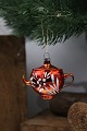 Old glass Christmas ornament / Christmas tree decoration from around 1950. (Teapot) H: 5cm.