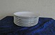 Tradition oder weisse Halbspitze mit Goldrand dänisch Geschirr, Set von 6 Untertassen Nr. 756