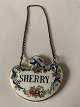 Bottle / 
Decanter Sherry 
sign with chain
Stamped 
Stafford Shine 
England
Size 5.3 x 4.2 
...