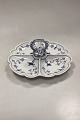 Royal Copenhagen Blue Fluted Plain Cabaret Dish No. 396. Four compartments and handle. 1. ...