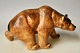 Hald, Peder 
(1892 - 1987) 
Denmark: A 
bear. 5975. 
Brown glazed 
stoneware. Made 
for Micahel ...