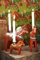 Old Swedish Dalar Horse Christmas candle holder with ...