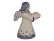 Hjorth art 
pottery, angel 
figurine / 
candle light 
holder. Blue 
and creme-white 
...